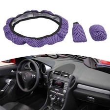 3pcs violet volant voiture - violet,