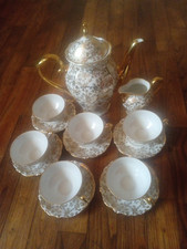 service à café en porcelaine bavaria,winterling, Doré 