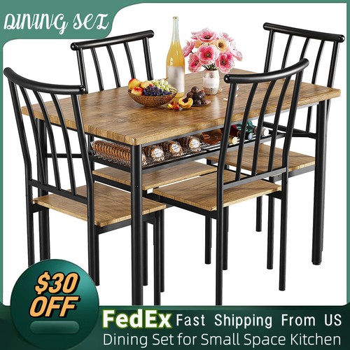 Dining set table with chairs - with, 4