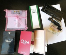 6 échantillons+  tubes parfum chloé....