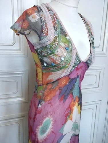 Antik batik robe voile - robe, soie