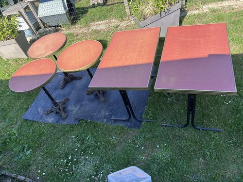 Lot tables anciennes - lot,