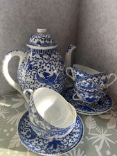 Service à Thé japonais Porcelaine Fine CFC Japon Décor Phénix 