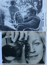 2 COUPURES de PRESSE  véritables dédicacées par Marie DUBOIS