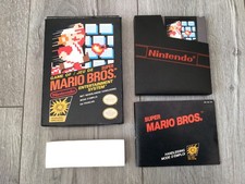 Super Mario Bros Nintendo NES FR FAH PAL complete manual CIB 