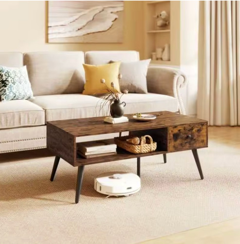 Table basse salon industrielle - basse,