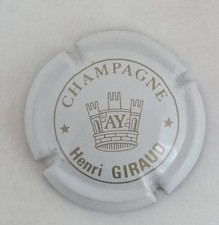 capsule champagne GIRAUD henry n°1 blanc et or