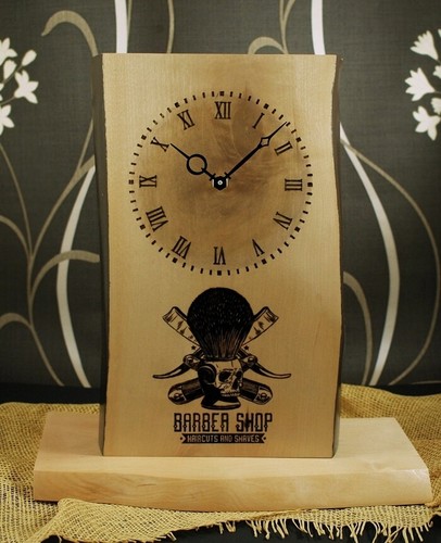 Horloge bureau bois - de, en