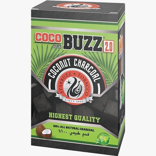 Coco charcoal cubes - charcoal, buzz