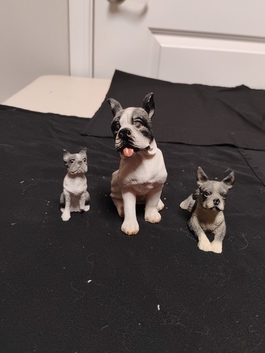 Lot boston terrier - terrier, resin