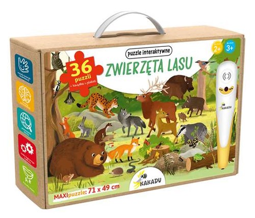 Zwierzęta lasu puzzle - zwierzęta,