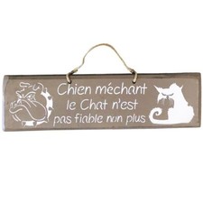 Plaque décorative en bois -