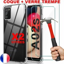 Coque TPU Antichoc pour Samsung A02s A12 A21s A41 A51 A52 +2 Vitre Verre Trempé