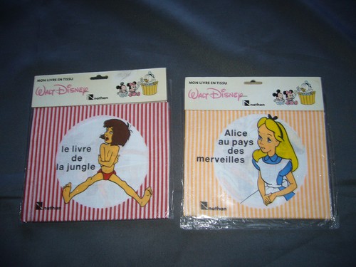 Lot livres tissu disney - tissu,