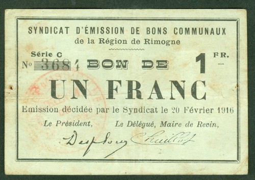 Necessite franc emission - emission, de