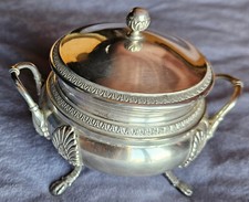 Sucrier argent massif de style