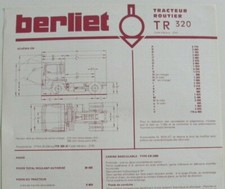 Fiche technique camion BERLIET  n°6 / 06 -1976