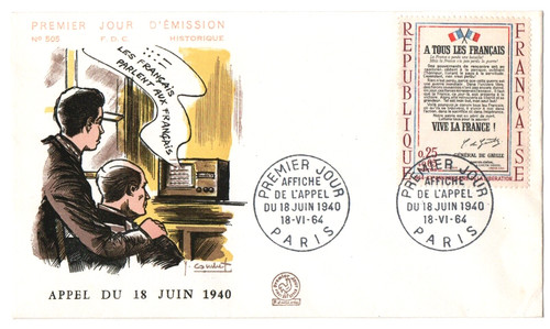 Enveloppe jour fdc appel - 1, er