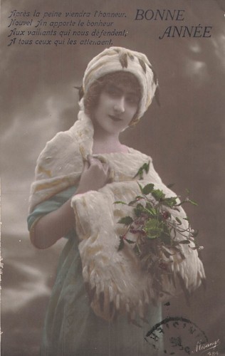 Bonne annee femme elegante - bonne,
