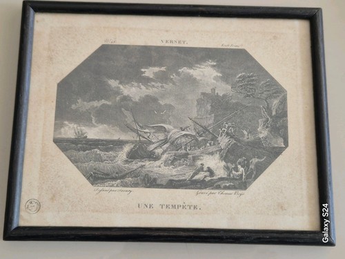 Gravure marine 19ème siècle - gravure,