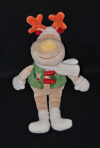 Peluche doudou cerf renne