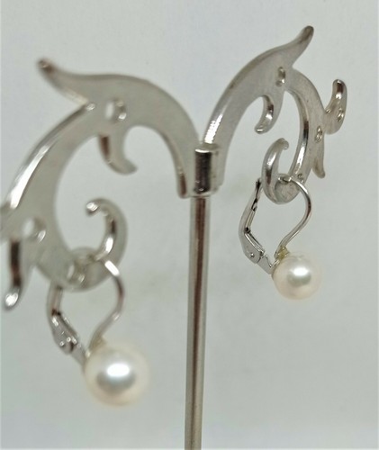 Boucles oreilles blanc - boucles, or