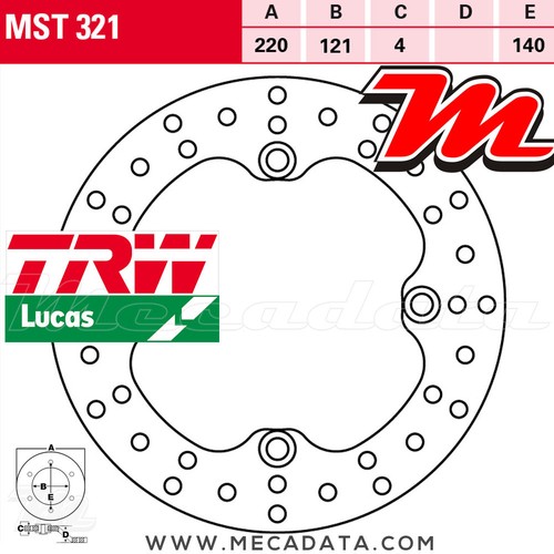 Disque frein arrière - frein,