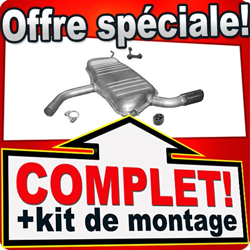 Silencieux arriere pour audi - arriere,