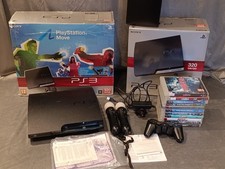 Console PS3 Slim 320go Pack PS Move Avec Lot Jeux Micro Caméra PS Love Testé 