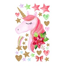 ⭐ Einhorn Rose Licorne / Mur