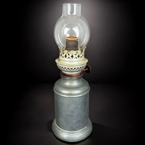Lampe huile ancienne en - à,