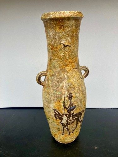 Vase émaillé jean - émaillé, de