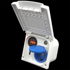 Multi Prise Extérieure Camping-Car Caravane 220V Antenne HDMI 12 Volt Voltmètre