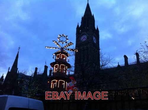 Photo manchester town hall - town,
