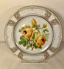 Haviland. Assiette numérotée. La rose- reine des fleurs. Porcelaine de Limoges.