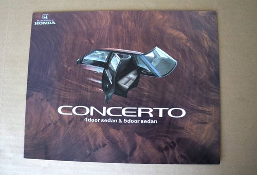 Old car catalog honda concerto - honda,