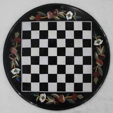 18 " Marbre Échecs Table Top