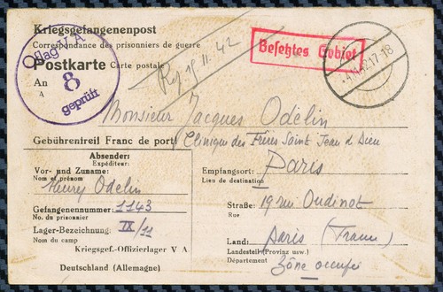 Ww2 correspondance d - correspondance, d'un