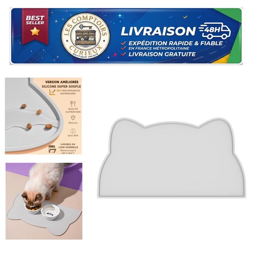 Tapis gamelle chat chien - tapis,