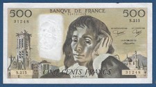 500 francs 1985 - francs, france