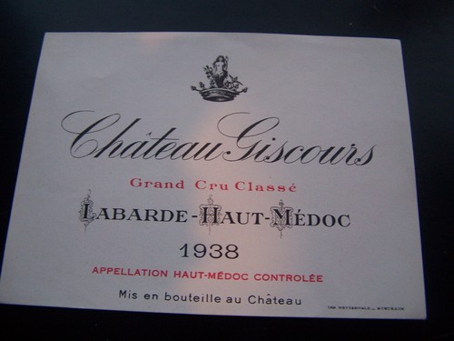 étiquette vin chateau