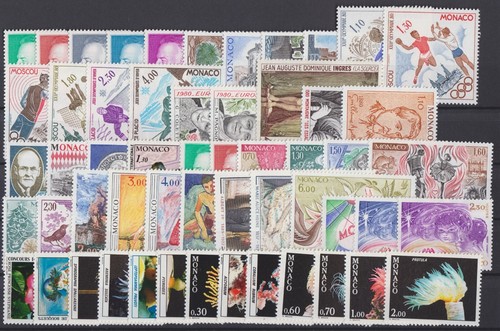 Timbres monaco neufs annee - timbres, **