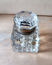 ANCIEN ENCRIER EN CRISTAL