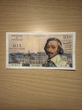 Billet 10 NF 10 Nouveaux Francs Richelieu E.176 6-4-1961