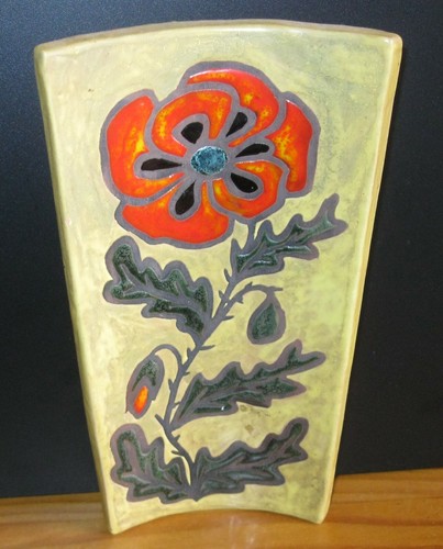Tuile peinte decor floral - decor, dlg