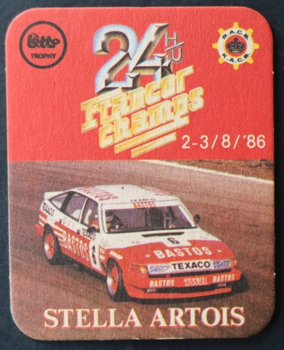 Sous bock stella artois rally - artois,