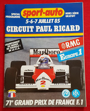 Programme  GRAND PRIX DE