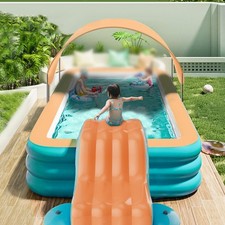 Toboggan aquatique gonflable pour piscine, jardin d'été, échelle de