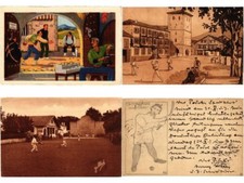 PELOTE BASQUE SPORT, SPORTS 15 Vintage Postcards (L6062)