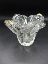 DESIGN ANNEES 60  VASE VERRE BULLE  PIERRE SCHNEIDER  ETIQUETTES  SUPERBE